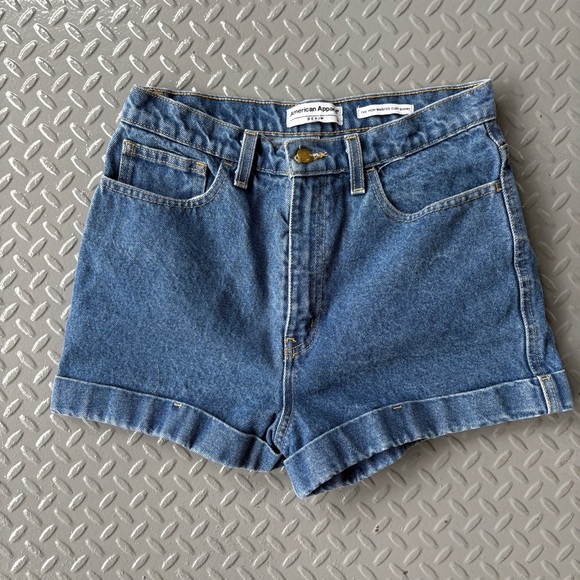 American Apparel Pants - American Apparel High Waisted Cuff Shorts